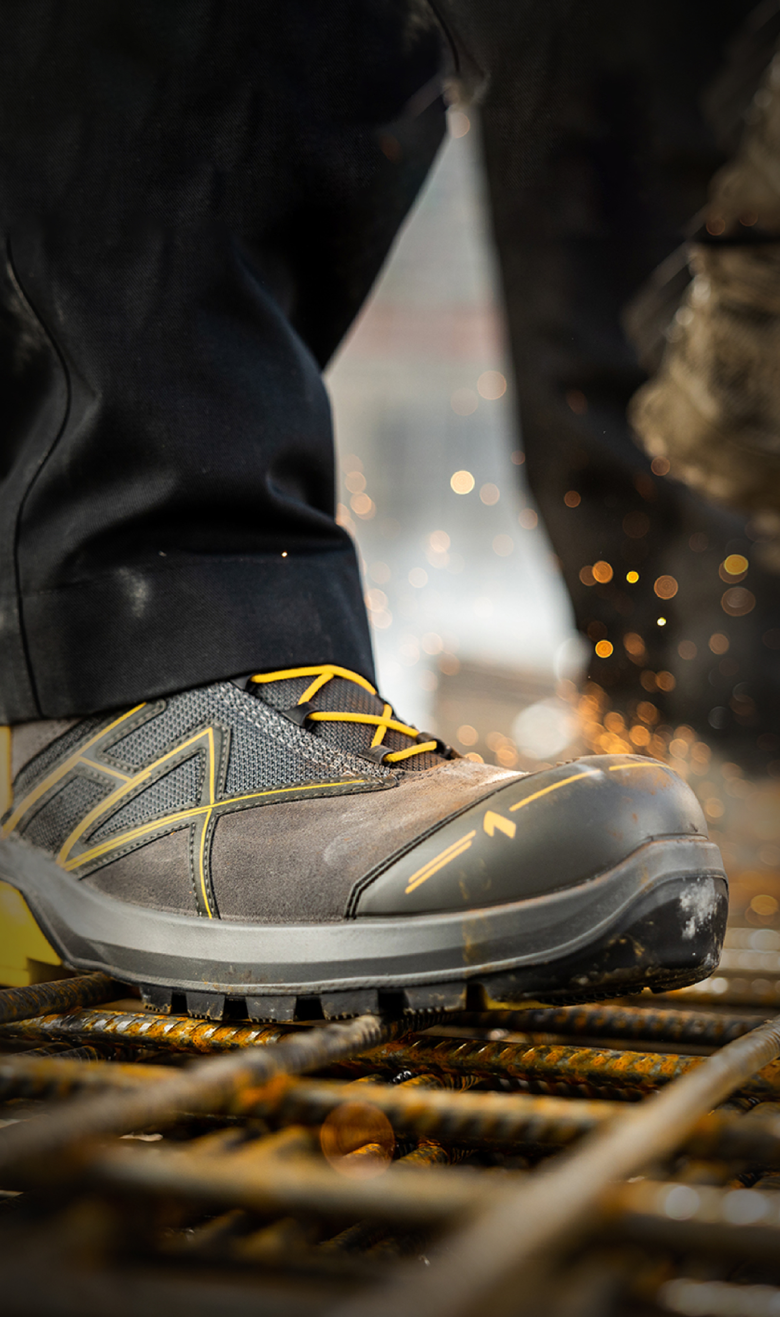 Haix Connexis Grey-Yellow