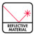 Reflecterende materialen welke de zichtbaarheid in donkere omgevingen optimaliseert REFLECTIVE MATERIAL